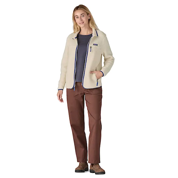 Technická mikina Patagonia W's Retro Pile Jacket natural 2026 - 3