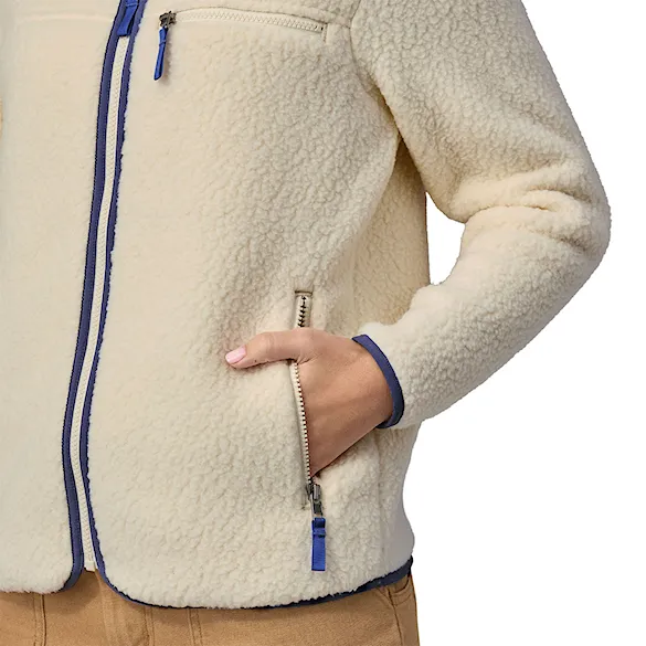 Technická mikina Patagonia W's Retro Pile Jacket natural 2026 - 8