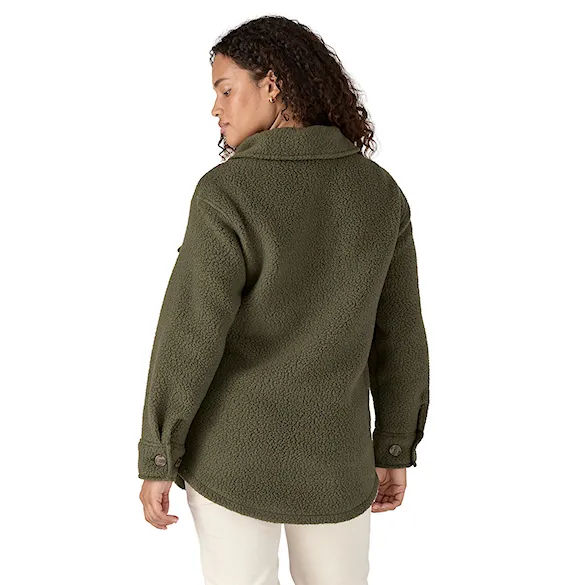 Technical Hoodie Patagonia W's Retro Pile Shacket pine needle green 2025 - 2