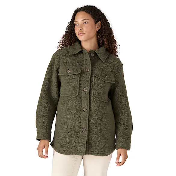 Technical Hoodie Patagonia W's Retro Pile Shacket pine needle green 2025 - 1
