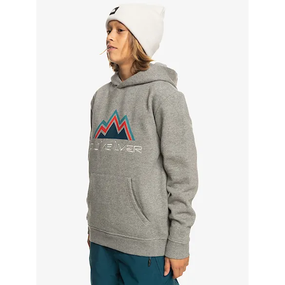 Technická mikina Quiksilver Big Logo Snow Youth Hoodie heather grey 2024 - 3