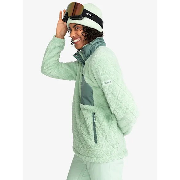 Technická mikina Roxy Alabama cameo green 2024 - 3