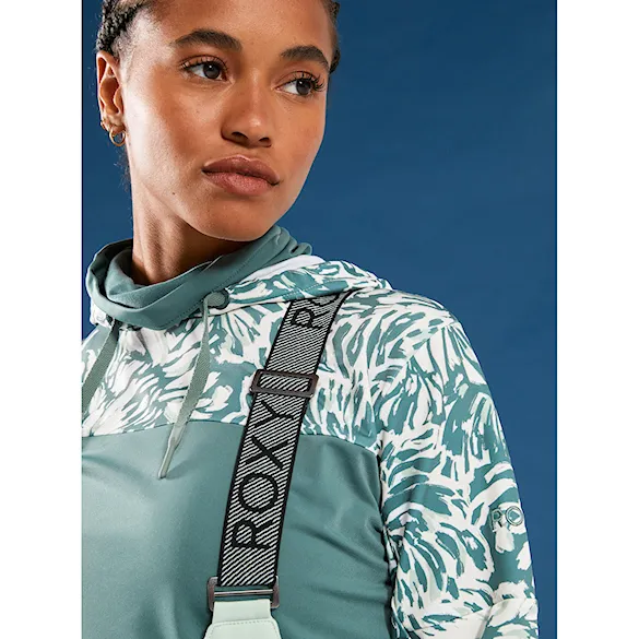 Technická mikina Roxy Winter Valley dark forest wild 2024 - 15