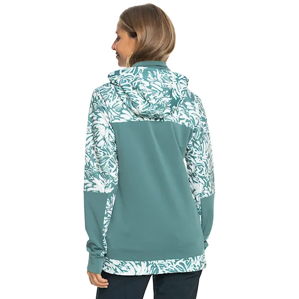 Technická mikina Roxy Winter Valley dark forest wild 2024 - 2