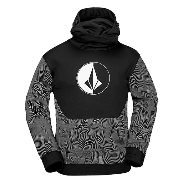 Technická mikina Volcom Hydro Riding Hoodie black print 2026 - 1