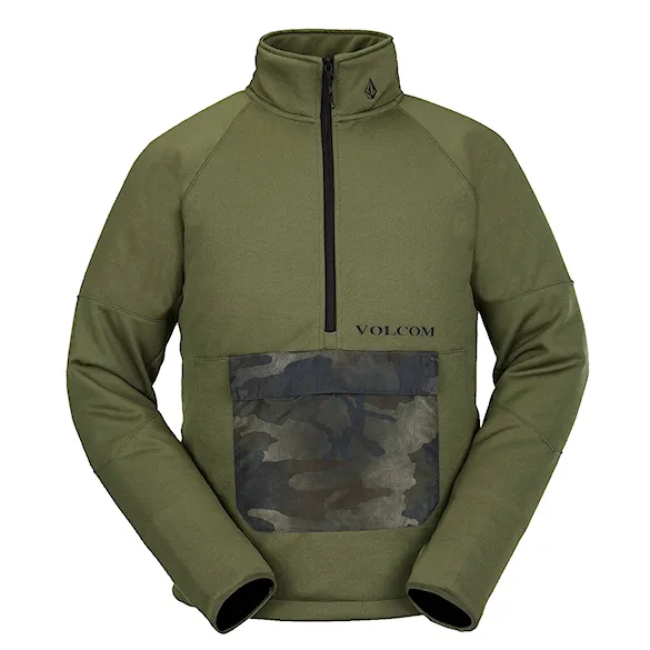 Technická mikina Volcom Tech Fleece P/O military 2024 - 1