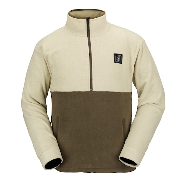 Technická mikina Volcom V-Science Fleece P/O 1/2 Zip off white 2023 - 1
