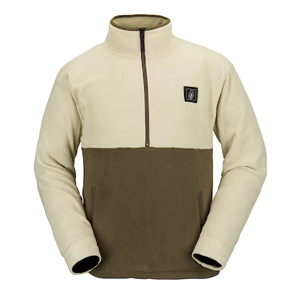 Technická mikina Volcom V-Science Fleece P/O 1/2 Zip off white 2023 - 1