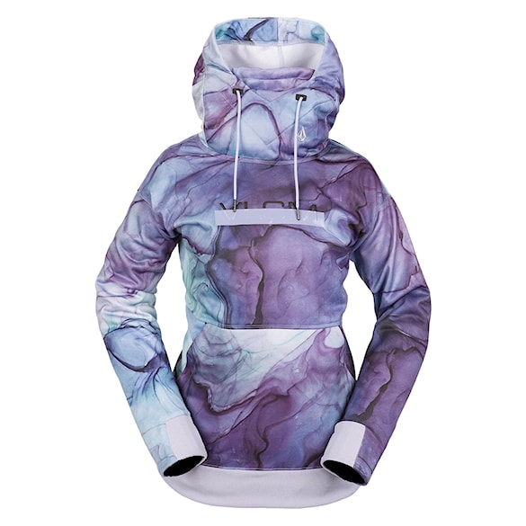 Technická mikina Volcom Wms Riding Hydro Hoodie glacier ink 2024 - 1