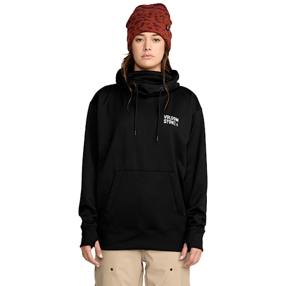 Technická mikina Volcom Women's Riding Hydro P/O black 2026 - 2