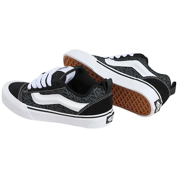Tenisky Vans Knu Skool logo black grey 2025 - 2