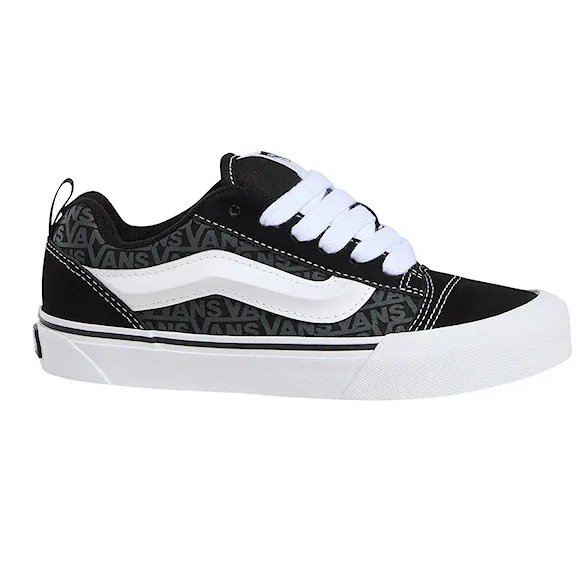 Tenisky Vans Knu Skool logo black grey 2025 - 3