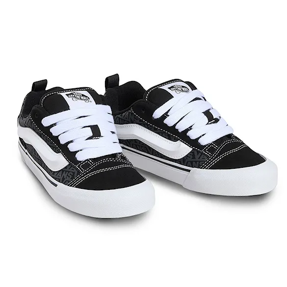Tenisky Vans Knu Skool logo black grey 2025 - 1