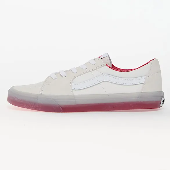 Tenisky Vans Sk8-Low translucent sidewall white/red 2024 - 3