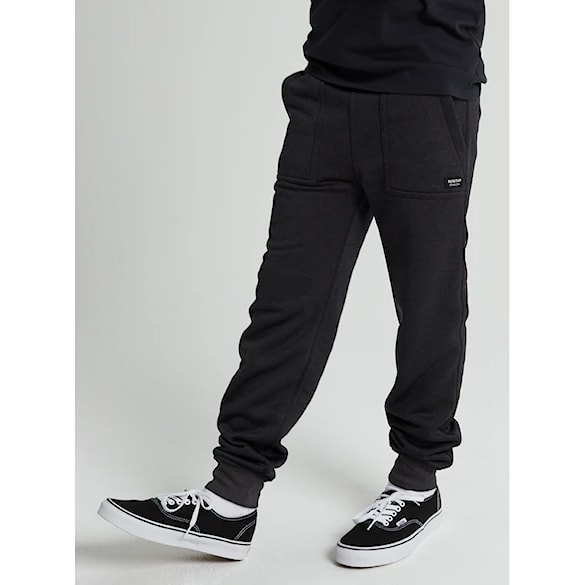 Tepláky Burton Kids Oak Pant true black heather 2025 - 2