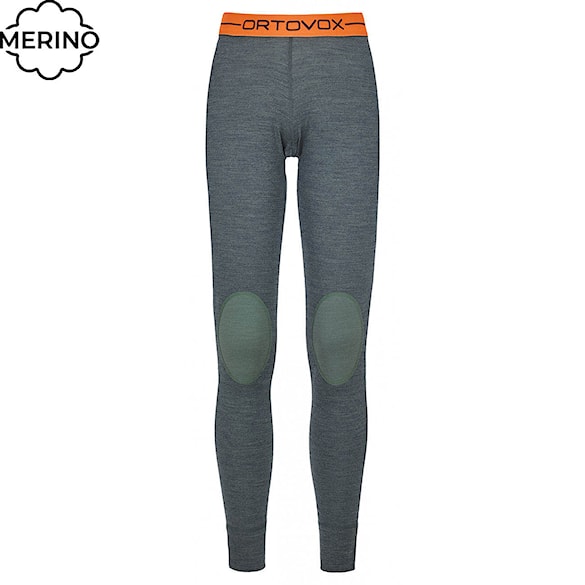 Spodky ORTOVOX Wms 185 Rock'n'wool Long Pants green forest blend 2021 - 1