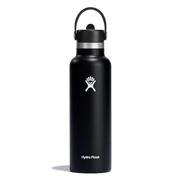 Vacuum Flask Hydro Flask 21 oz Standard Flex Straw Cap black - 1