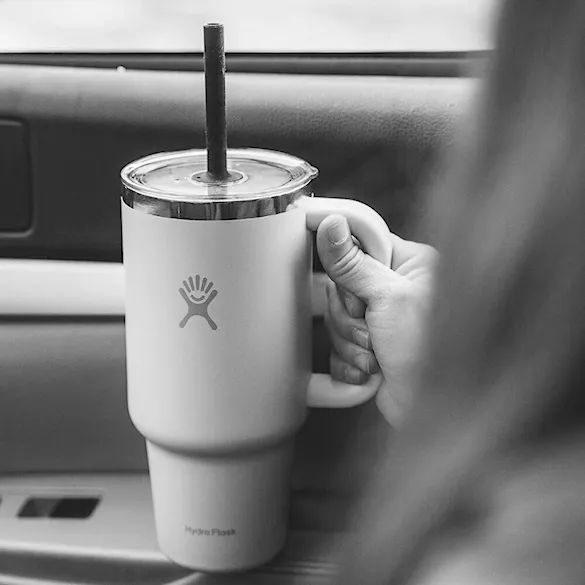 Vacuum Flask Hydro Flask 24 oz Travel Tumbler Clear Lid harbor blue - 7