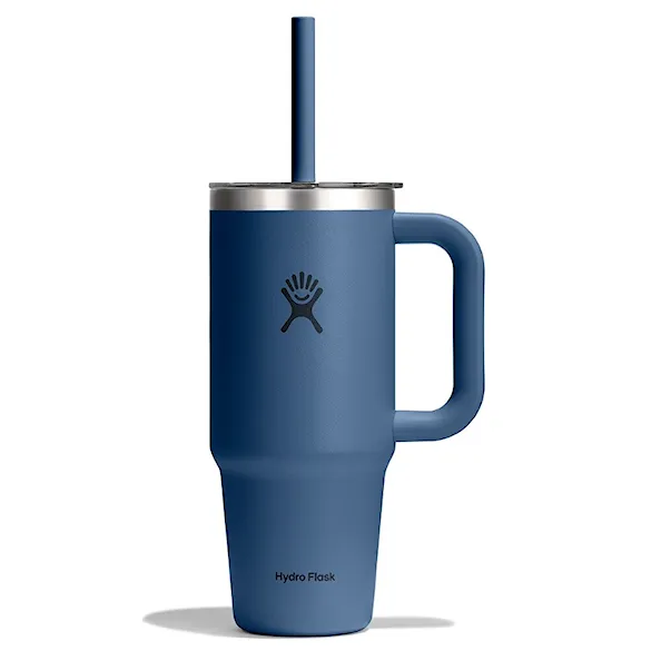 Vacuum Flask Hydro Flask 24 oz Travel Tumbler Clear Lid harbor blue - 1