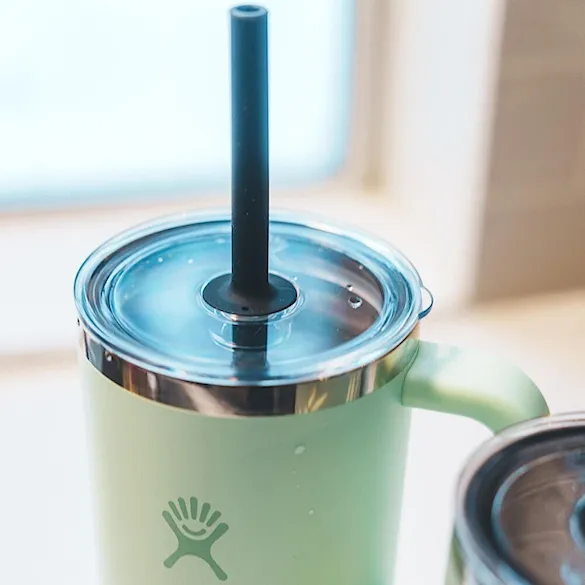Vacuum Flask Hydro Flask 24 oz Travel Tumbler Clear Lid mermaid green - 5