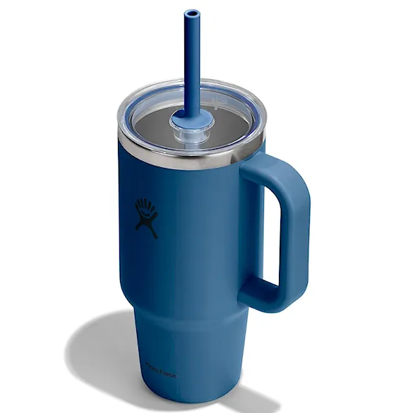 Vacuum Flask Hydro Flask 32 oz Travel Tumbler Clear Lid harbor blue - 2
