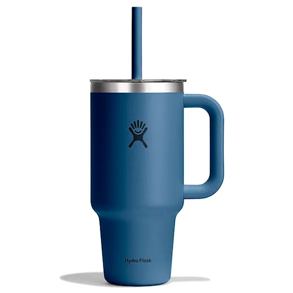 Vacuum Flask Hydro Flask 32 oz Travel Tumbler Clear Lid harbor blue - 1