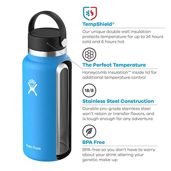 Vacuum Flask Hydro Flask 32 oz Wide Flex Cap indigo 0,946l - 3