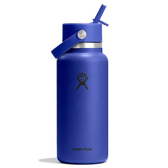 Vacuum Flask Hydro Flask 32 oz Wide Flex Straw Cap capri blue - 1