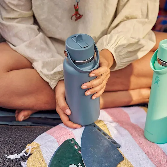 Vacuum Flask Hydro Flask 32 oz Wide Flex Straw Cap harbor blue - 7