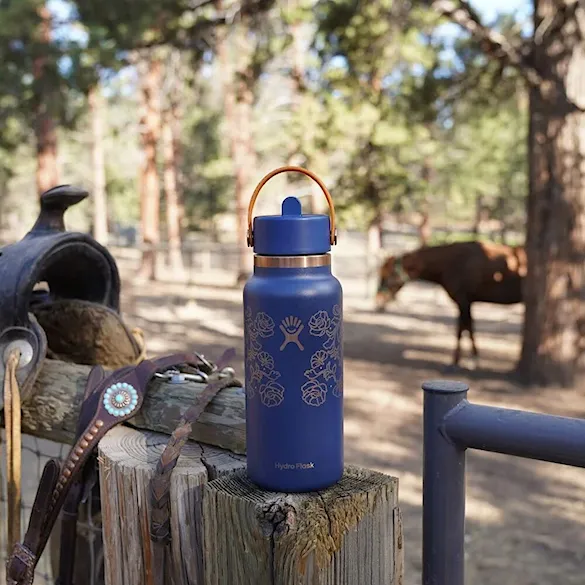Vacuum Flask Hydro Flask 32 oz Wide Flex Straw Cap western dark blue - 6