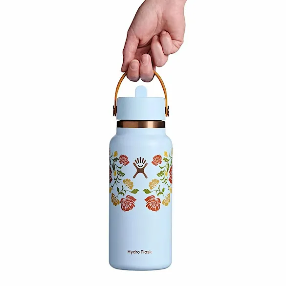 Vacuum Flask Hydro Flask 32 oz Wide Flex Straw Cap western light blue - 3