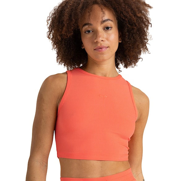 Tílko Roxy Rise & Vibe Rib Tank 2 emberglow 2025 - 1