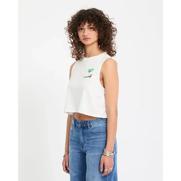 Tielko Volcom Wms FA Mickey Mason Tank off white 2026 - 5