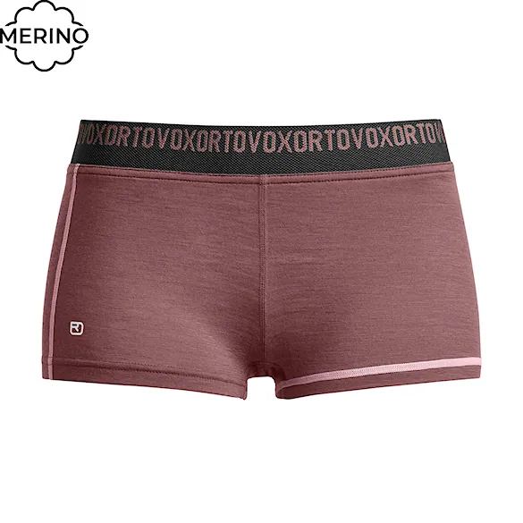Boxer Shorts ORTOVOX Wms 185 Rock'n'wool Hot Pants chestnut 2026 - 1