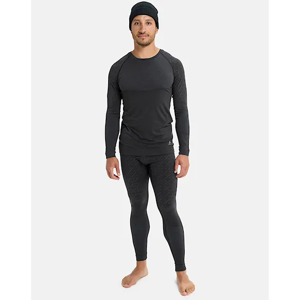 T-shirt Burton [ak] Slokar Merino Base Layer Crew true black/grey cloud 2026 - 3