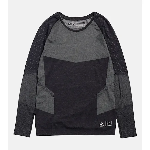 T-shirt Burton [ak] Slokar Merino Base Layer Crew true black/grey cloud 2026 - 4