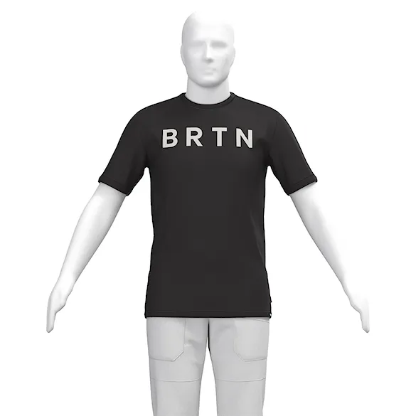 Koszulka Burton BRTN SS true black 2024 - 2