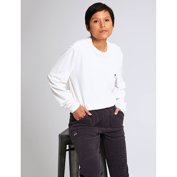 Tričko Burton Colfax LS stout white 2024 - 2