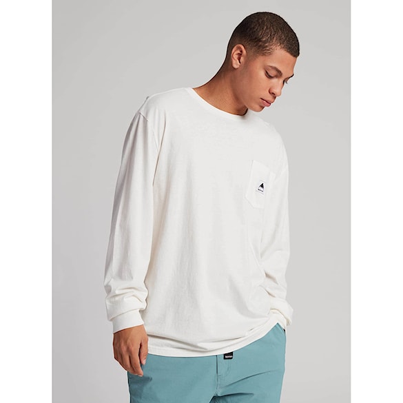 Tričko Burton Colfax LS stout white 2024 - 3