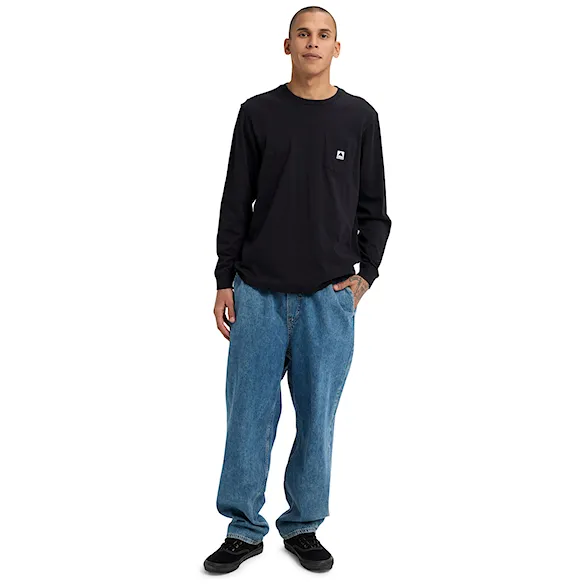 Tričko Burton Colfax LS true black 2026 - 5