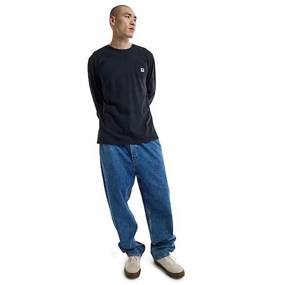 Tričko Burton Colfax LS true black 2024 - 4