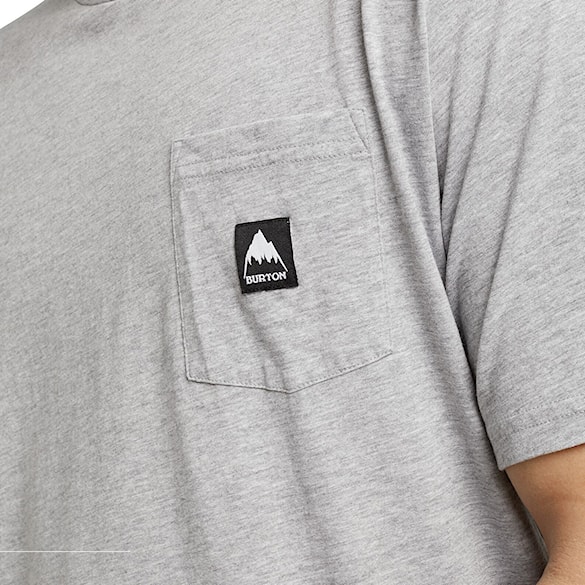 Koszulka Burton Colfax SS grey heather 2024 - 7
