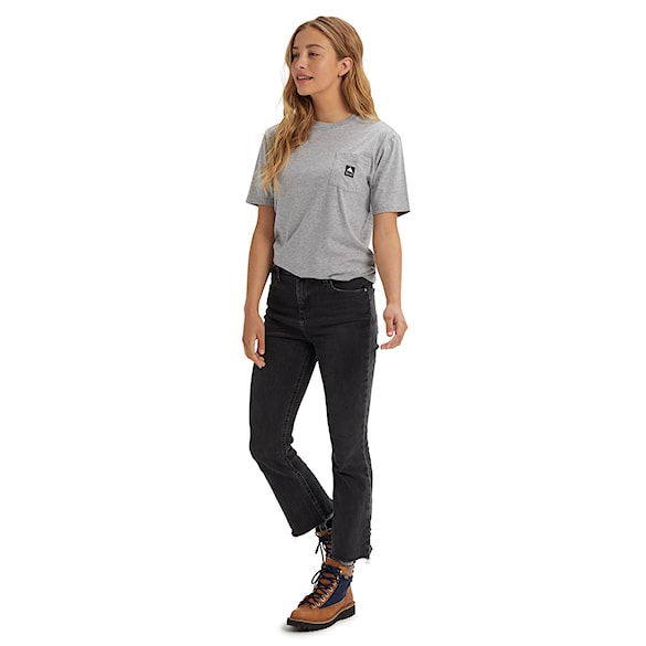 Koszulka Burton Colfax SS grey heather 2024 - 10