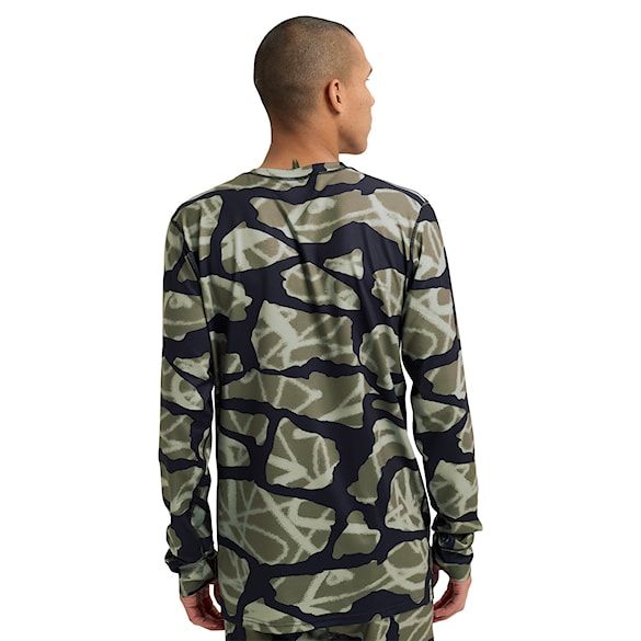 Tričko Burton Lightweight X Crew graffiti camo 2026 - 2