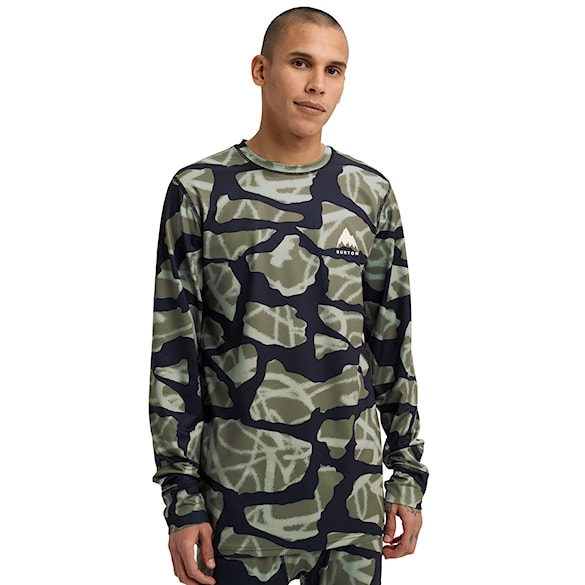 Tričko Burton Lightweight X Crew graffiti camo 2026 - 1