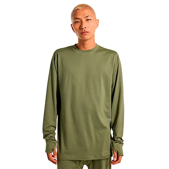 Tričko Burton Midweight Crew forest moss 2025 - 1