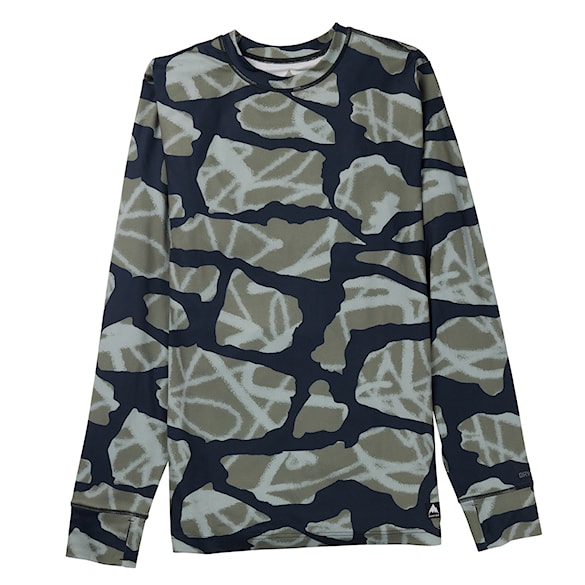 Tričko Burton Midweight Crew graffiti camo 2026 - 4