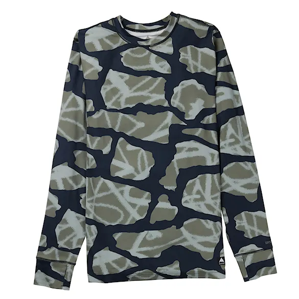Tričko Burton Midweight Crew graffiti camo 2026 - 4
