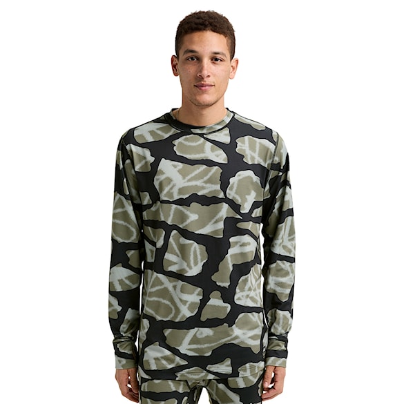 Tričko Burton Midweight Crew graffiti camo 2026 - 1