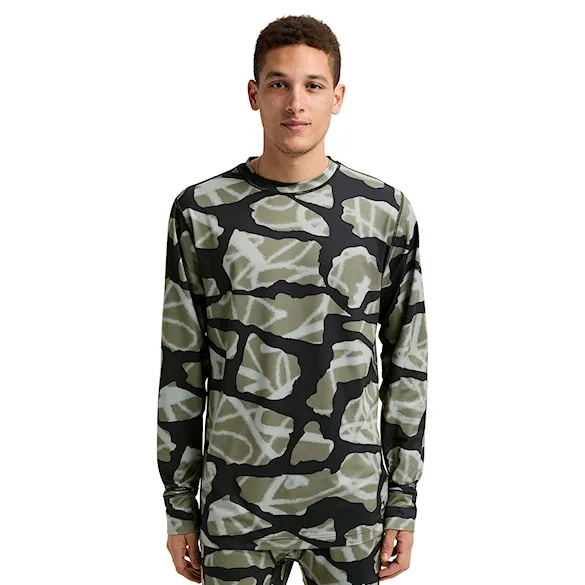 Tričko Burton Midweight Crew graffiti camo 2026 - 1